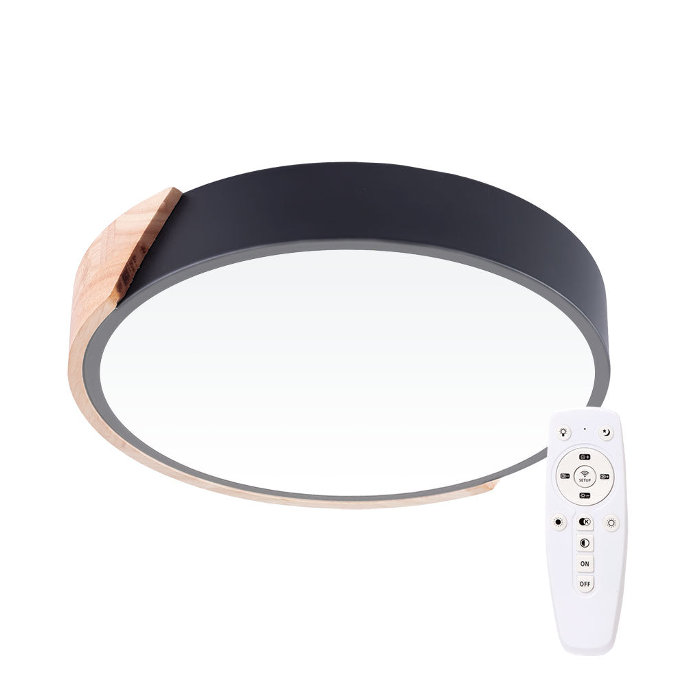 Plafon LED 18W 1.800Lm Circular Bicolor "Addilyn" Temperatura de Cor Ajustável 40.000H [HO-PL-BI-18W-01]