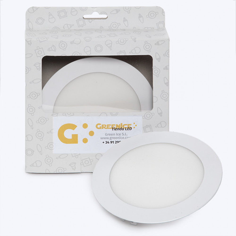 Placa LED 9W 720Lm 4200ºK Caixa Personalizada Circular 40.000H [HO-PLCIR9W-W-EP02]