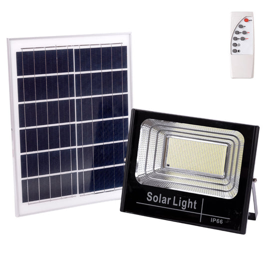 Holofote LED solar 200W 4000K Painel: 6V/20W Bateria: 3,2V/15000MaH Controle remoto [HO-SOLARFL-200W-01-W]