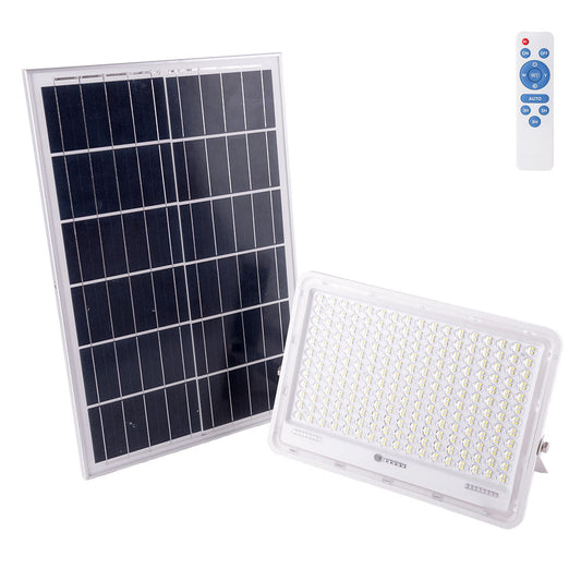 Projetor LED Solar 300W 6500K Painel: 6V/25W Battery: 3.2V/20000Mah Remote Control [Ho-Solarfl-300W-02]