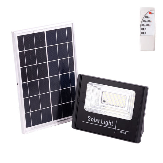 Holofote LED solar 30W 6500K Painel: Bateria 6V/6W: Controle remoto 3,2V/3000MaH [HO-SOLARFL-30W-01]