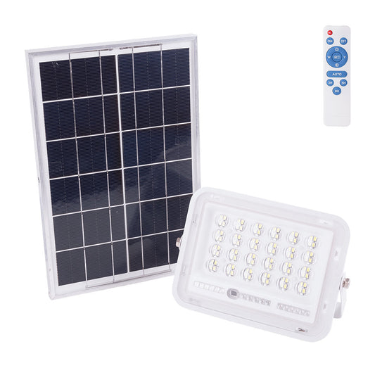 Projetor LED Solar 30W 6500K Painel: 6V/6W Battery: 3.2V/3000Mah Remote Control [Ho-Solarfl-30W-02]
