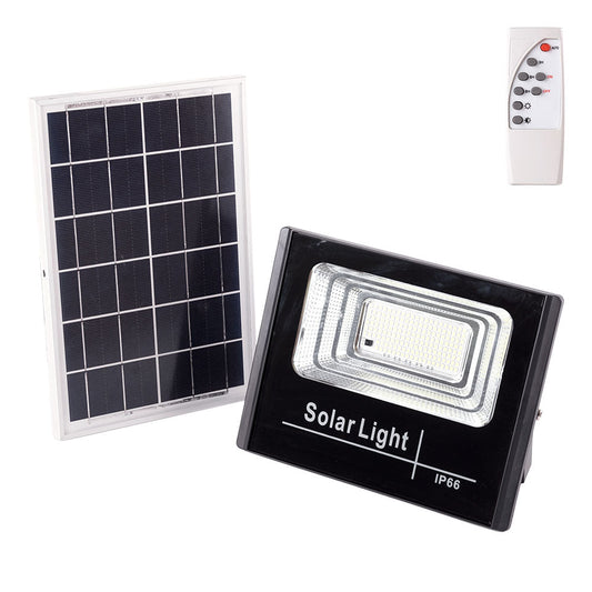 Holofote LED solar 45W 4000K Painel: 6V/6W Bateria: 3,2V/3000MaH Controle remoto [HO-SOLARFL-45W-01-W]