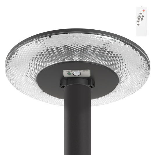 branco morno solar do sensor de controle remoto da luz de rua do diodo emissor de luz 100W