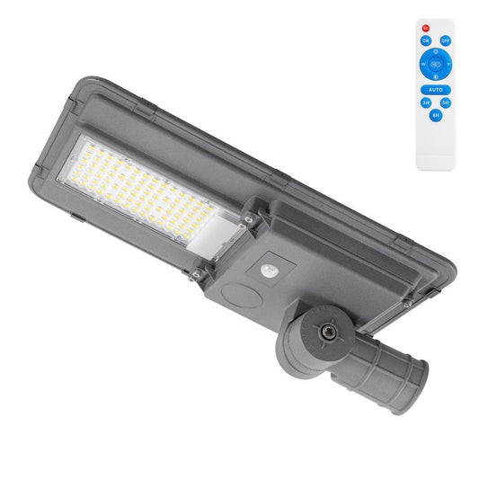 Luz de rua solar LED 150W 5000K Painel 6V 20W Bateria 15Ah Sensor/Controle Remoto [HO-STR150W-SL04-CW]