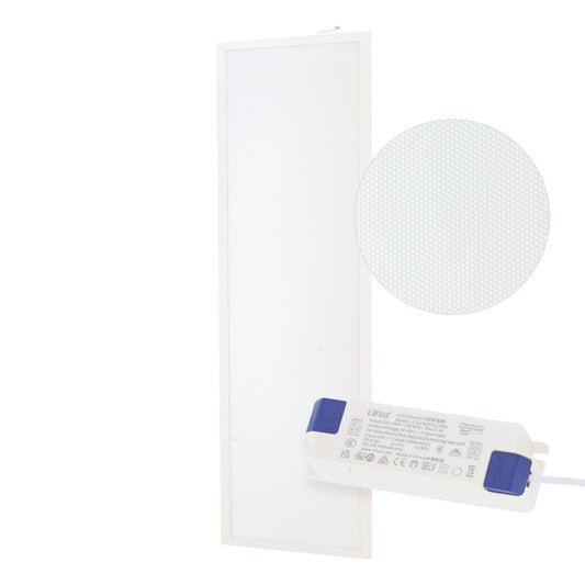 Painel LED 50W 5000Lm 4000ºK 120X30Cm 40.000H Driver Lifud UGR17 [HOPBD30120LIUGR17-W]