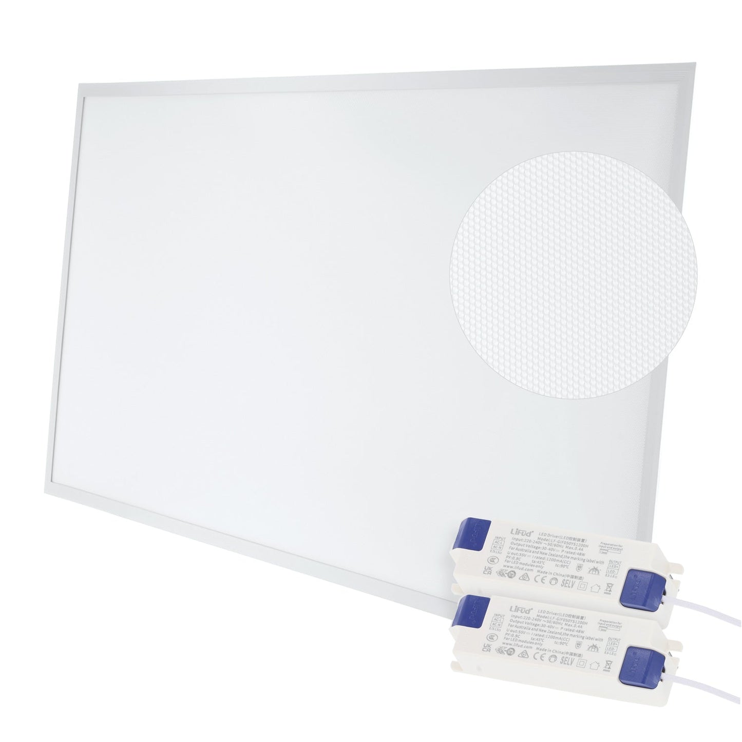 Painel LED 100W 10000Lm 6000ºK 120X60Cm 40.000H Driver Lifud UGR17 [HOPBD60120LIUGR17-CW]