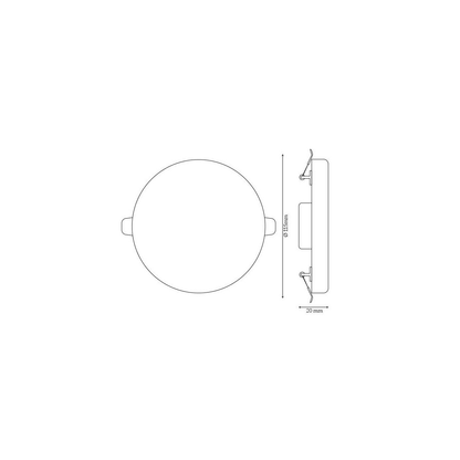 Downlight Circular LED 15W Sem Borda Ajustável 1800lm Branco Frio 6500K Neutro 4000K Quente 3000K
