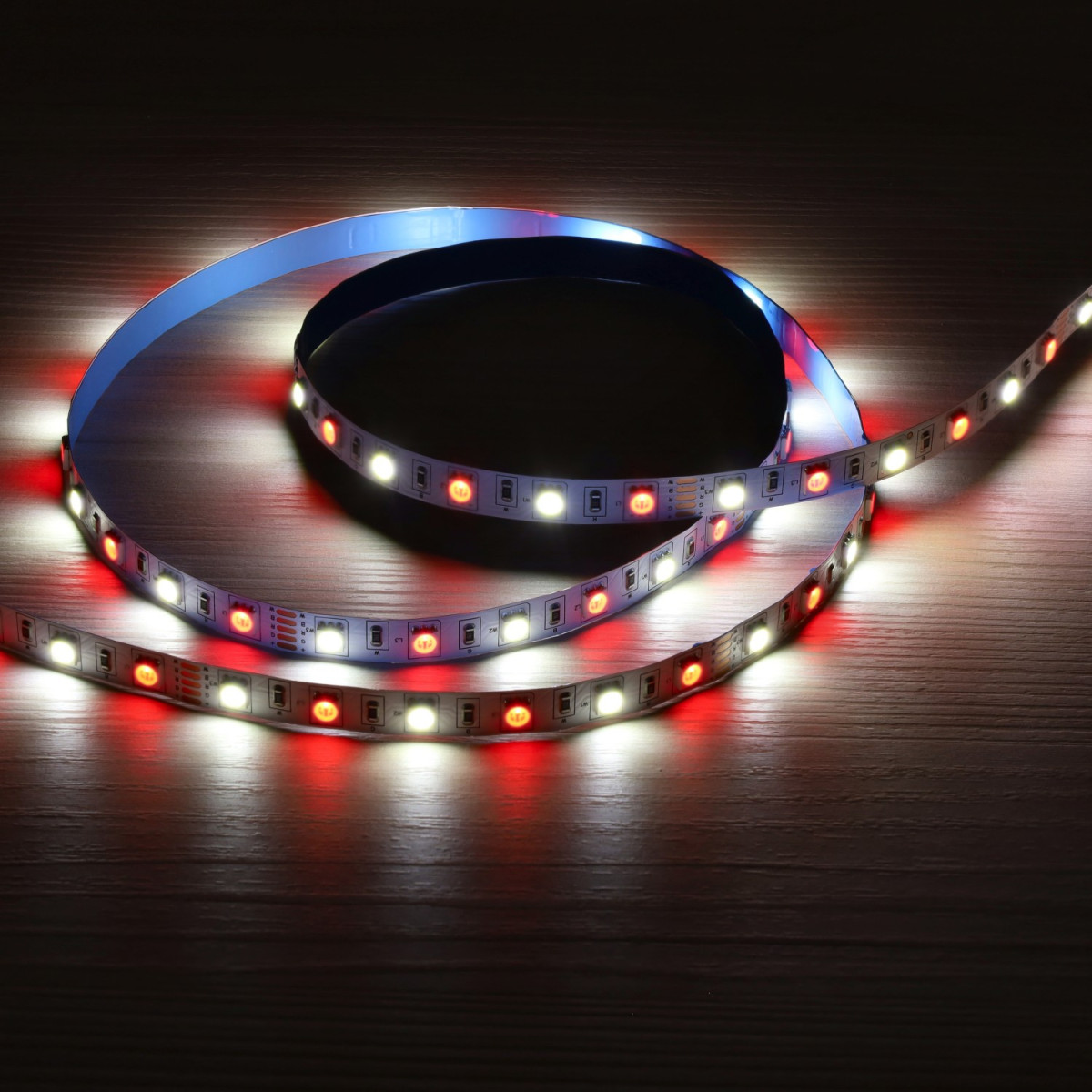 Fita LED RGBW 12V 5m 14.4W/m | SMD5050 60 LEDs/m | IP65 | Exterior | Dimável - vermelho