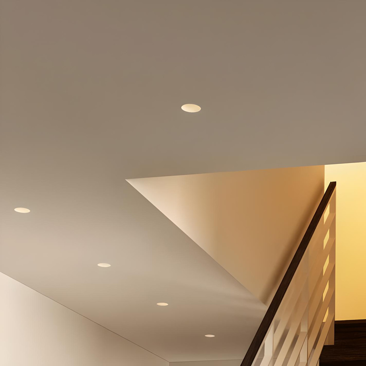 Aro Quadrado de Gesso 100x100mm para Lâmpada GU10/GU5.3
