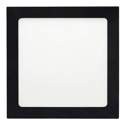 Downlight Quadrado LED 18W Preto Ultra Plano 1620lm 220x220mm