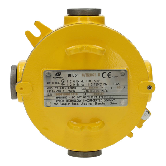 Caixa de Derivação ATEX IP66 3 Vias M20 Alumínio Zonas 1, 2, 21 e 22 5 Anos Garantia
