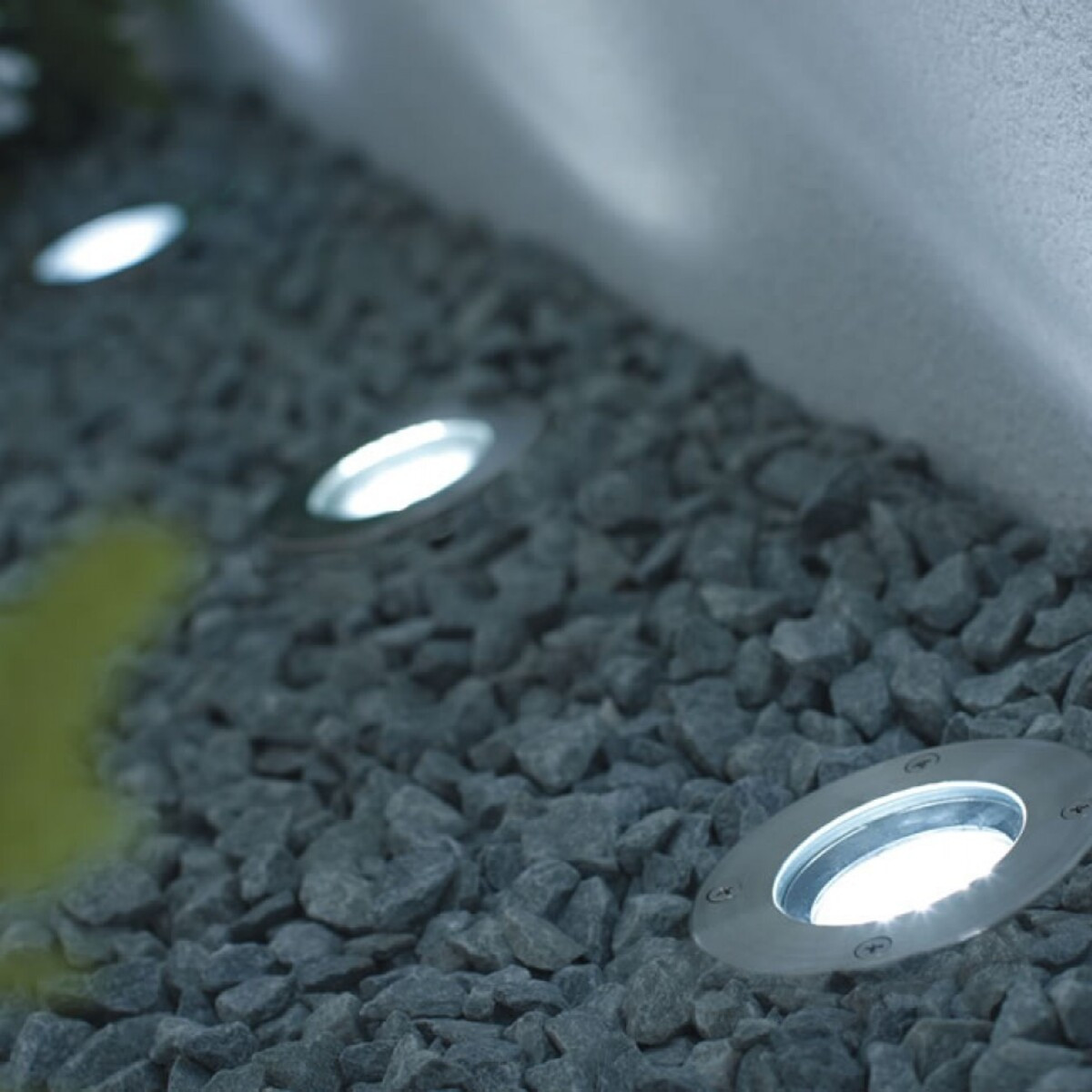 Foco Encastrar Chão GU10 IP65 Exterior Inox Ø110mm Jardins Calçadas CE RoHS