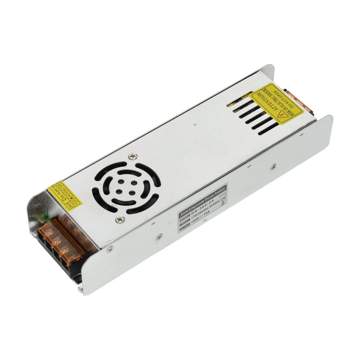 Transformador LED 360W 24V 15A | Fonte de Alimentação para Fitas LED | Proteção Sobretensão | IP20