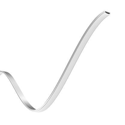 Perfil de Alumínio Flexível para Fita LED 2m | 18x6mm | Difusor Translúcido Incluído | Curvas