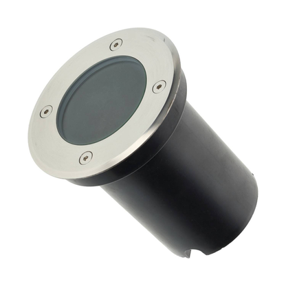 Foco Encastrar Chão GU10 IP65 Exterior Inox Ø110mm Jardins Calçadas CE RoHS