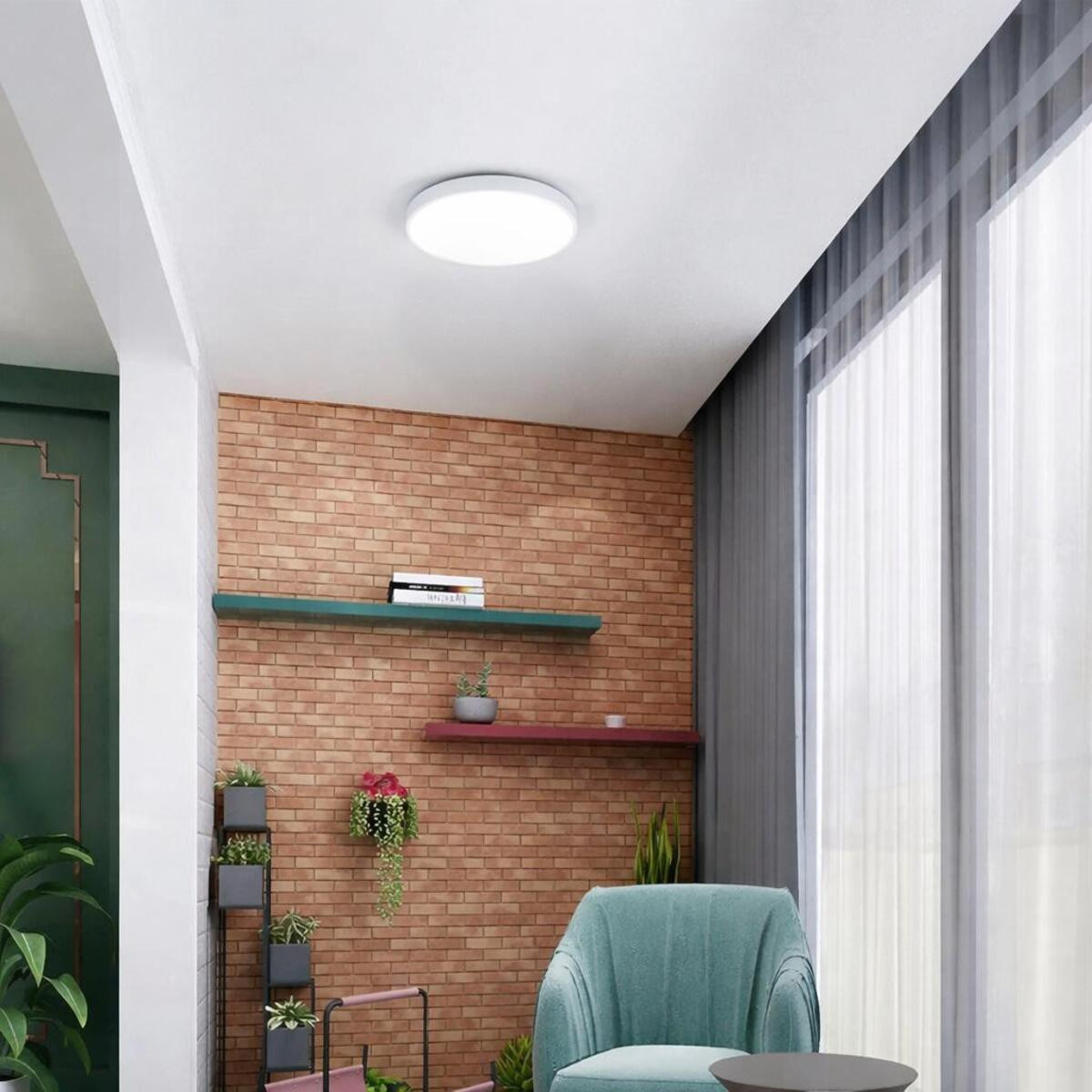 Downlight Circular LED 15W Sem Borda Ajustável 1800lm Branco Frio 6500K Neutro 4000K Quente 3000K
