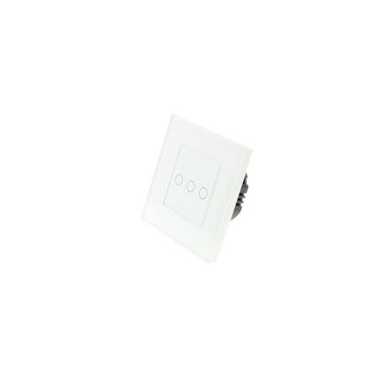 Interruptor Dimmer Touch WiFi + Moldura de Vidro | 700W | App Tuya | Google Home & Alexa | Branco