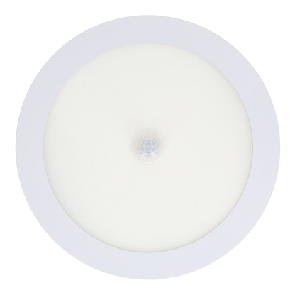 Downlight Circular LED 18W com Sensor de Presença PIR 1620lm Branco Frio 6000K Quente 3000K Ø220mm