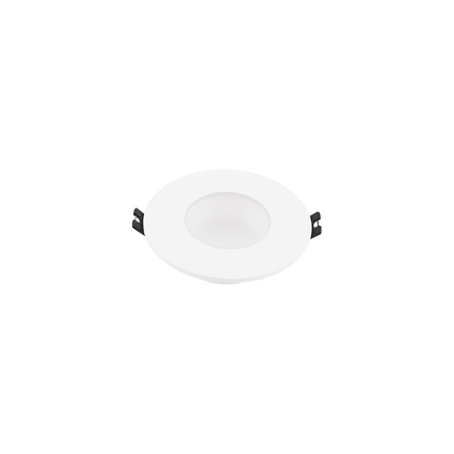 Aro Encastrável IP65 Ø110mm para Lâmpada Dicróica GU10 GU5.3 Policarbonato Branco Casa de Banho