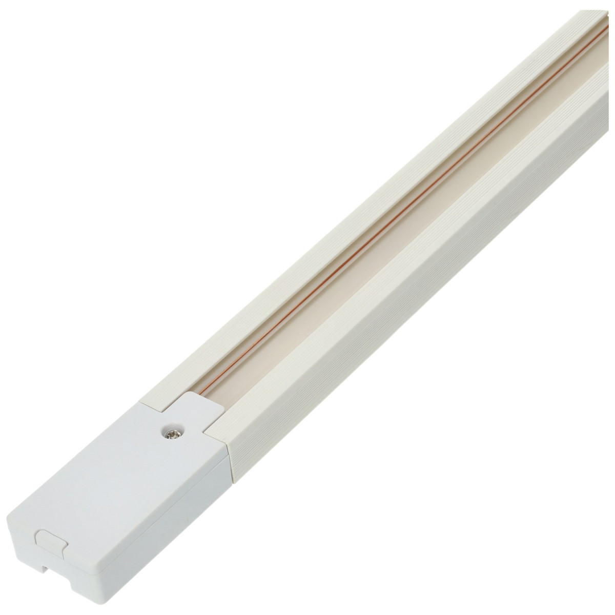Calha Carril LED PVC Monofásico 1 ou 2 Metros Preto ou Branco IP20