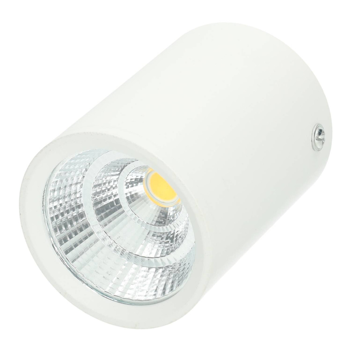 Foco Downlight Saliente LED 7W COB Bridgelux 4000K – Preto / Branco