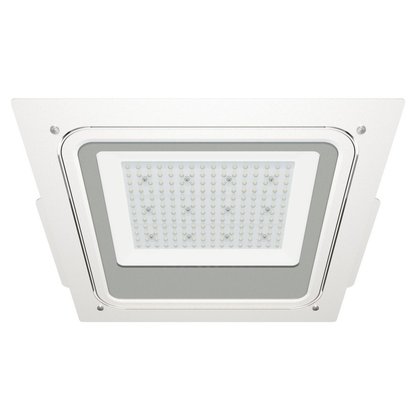 Projetor LED ATEX 100W 120º IP66 Superfície ou Embutir Postos de Combustível Lumileds 16000lm 5700K