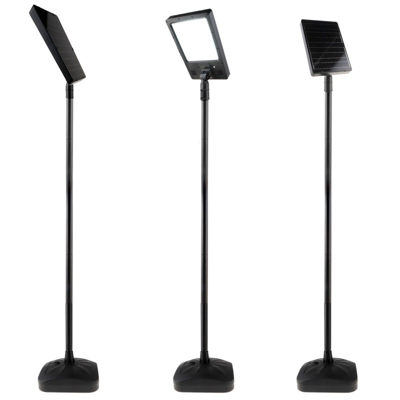 Poste de Iluminação Pública Solar LED 2800lm 2,5M com Coluna 