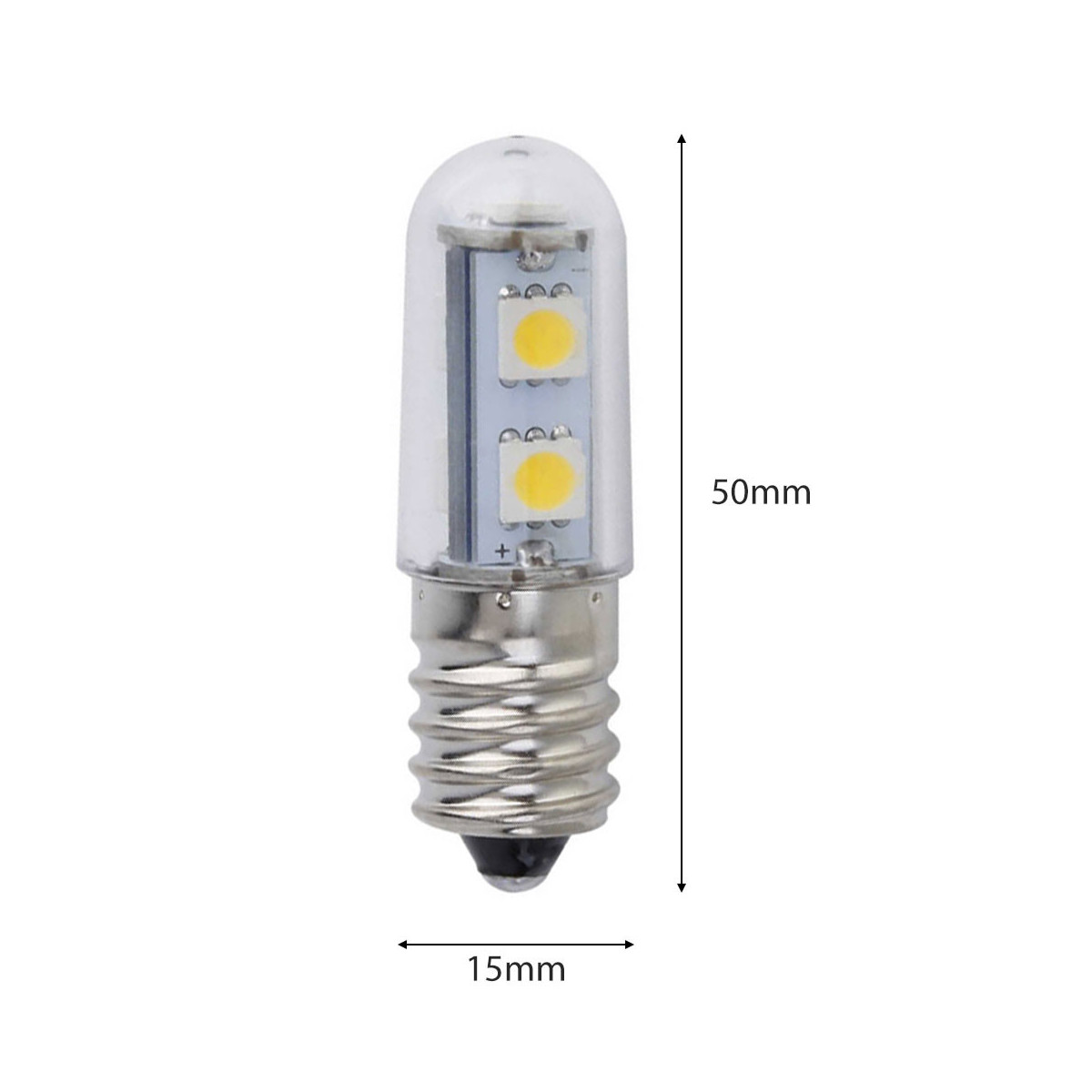 Lâmpada LED E14 1W 90lm Branco Frio 6000K Quente 3000K Frigorífico Exaustor SMD IP20