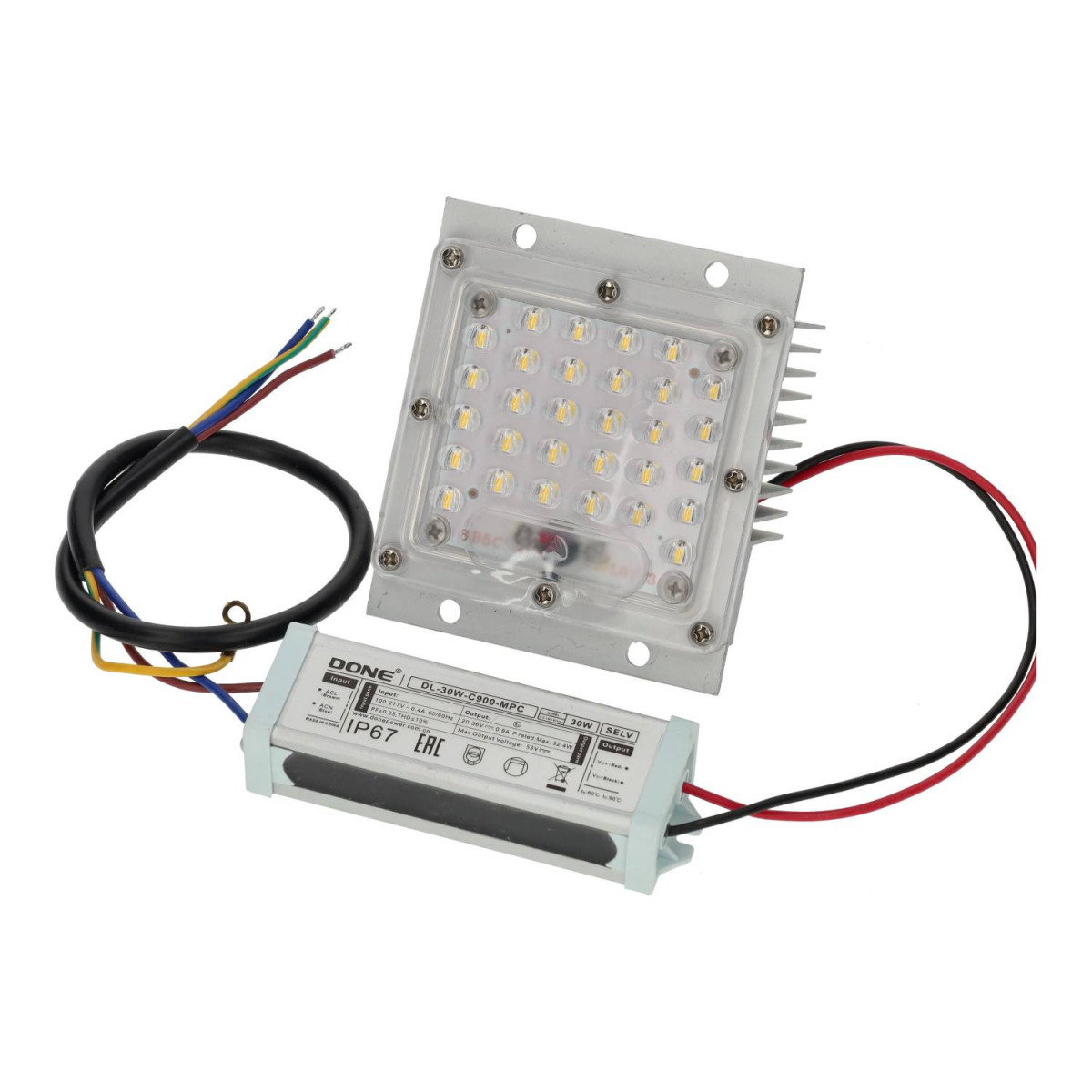 Módulo LED 30W para Iluminação Pública | Bridgelux SMD3030 | 3900lm | 3000K 4000K 6000K | 50.000h