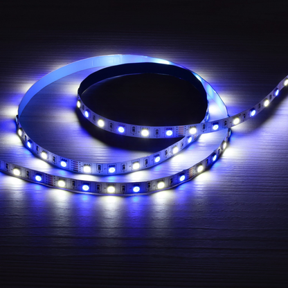 Fita LED RGBW 12V 5m 14.4W/m | SMD5050 60 LEDs/m | IP65 | Exterior | Dimável - azul