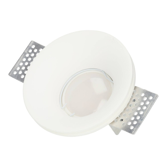 Aro Redondo de Gesso Ø100mm para Lâmpada GU10/GU5.3