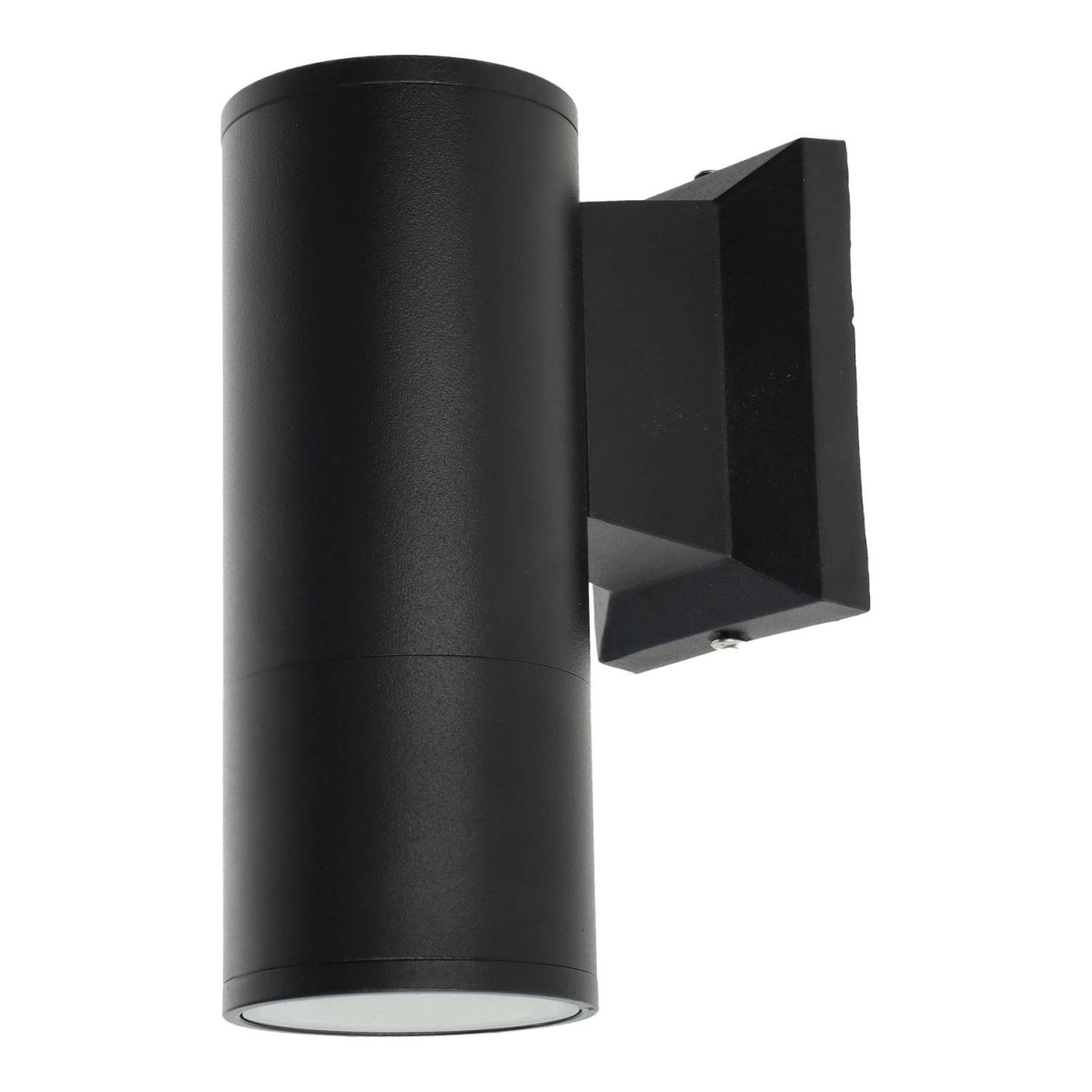 Aplique de Parede Moderno 1xGU10 IP54 Alumínio Preto 