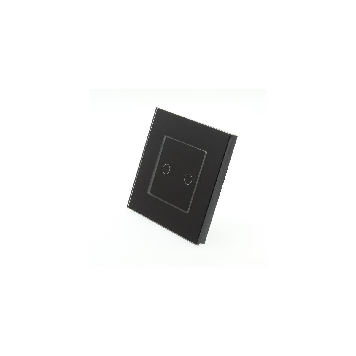 Interruptor Dimmer Touch WiFi + Moldura de Vidro | 700W | App Tuya | Google Home & Alexa | Preto