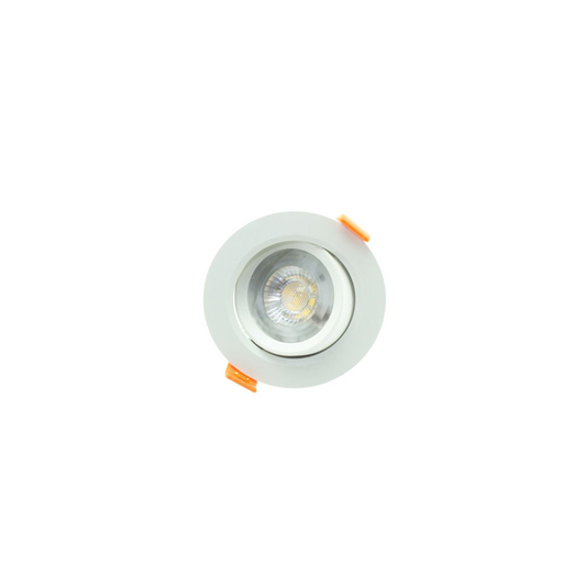 Downlight Circular LED 7W Redondo Orientável PC Series 620lm IP20 3000K-4000K-6000K