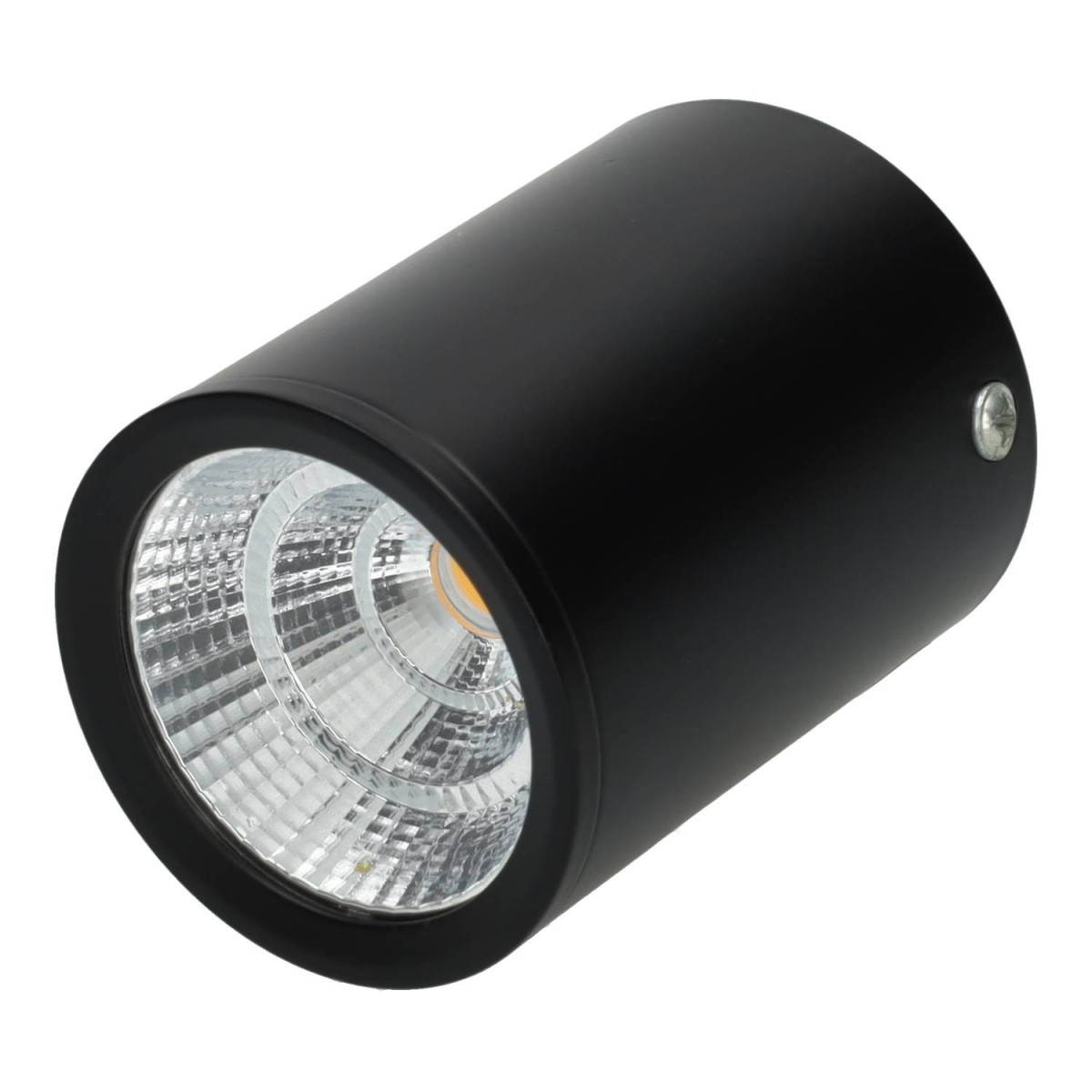 Foco Downlight Saliente LED 7W COB Bridgelux 4000K – Preto / Branco
