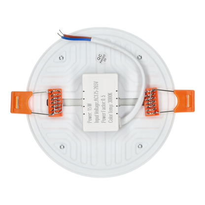 Downlight Circular LED 15W Sem Borda Ajustável 1800lm Branco Frio 6500K Neutro 4000K Quente 3000K