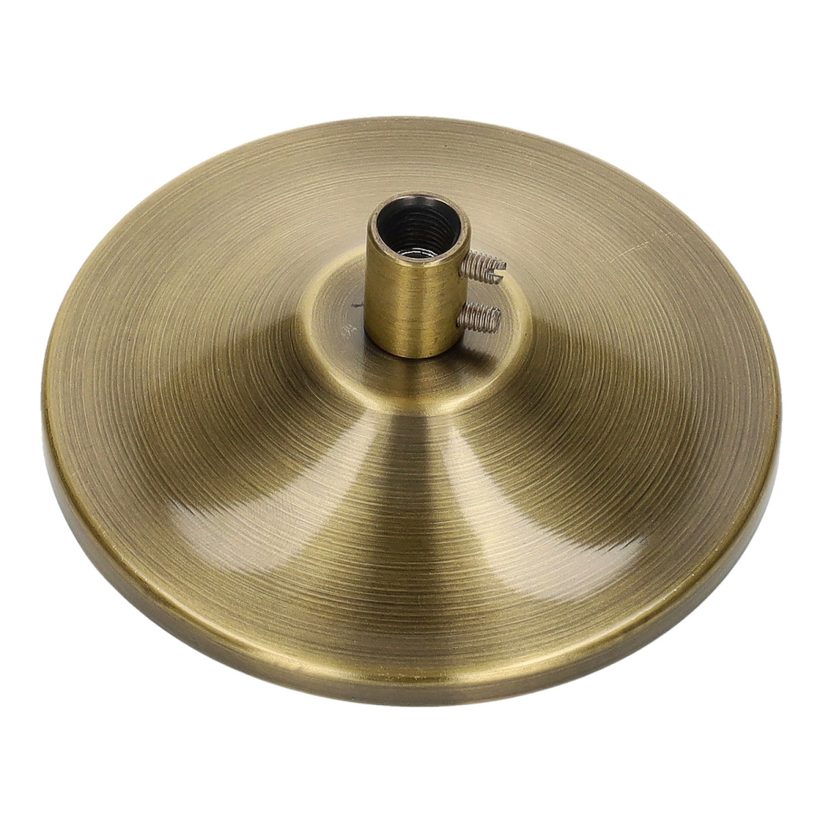 Roseta de Teto Vintage Dourada para Candeeiro Suspenso Ø101mm Estilo Retro
