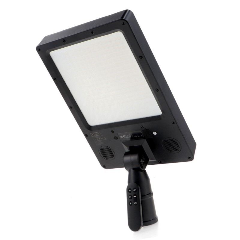 Poste de Iluminação Pública Solar LED 2800lm 2,5M com Coluna Bluetooth | 3CCT