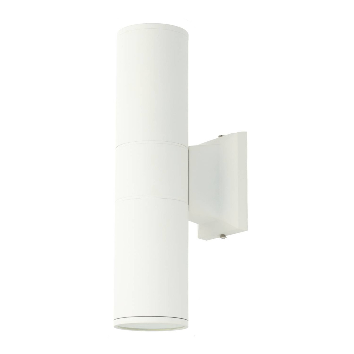 Aplique de Parede Moderno Exterior/Interior 2xGU10 IP54 Alumínio (Up & Down) branco