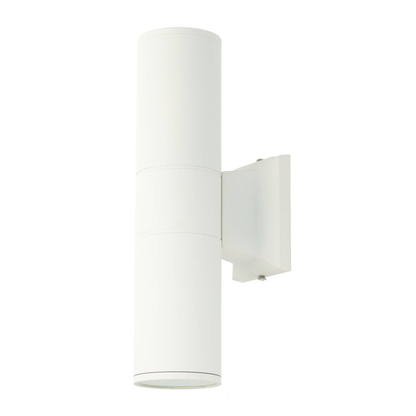 Aplique de Parede Moderno Exterior/Interior 2xGU10 IP54 Alumínio (Up & Down) branco
