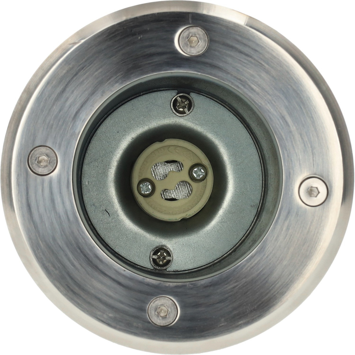 Foco Encastrar Chão GU10 IP65 Exterior Inox Ø110mm Jardins Calçadas CE RoHS