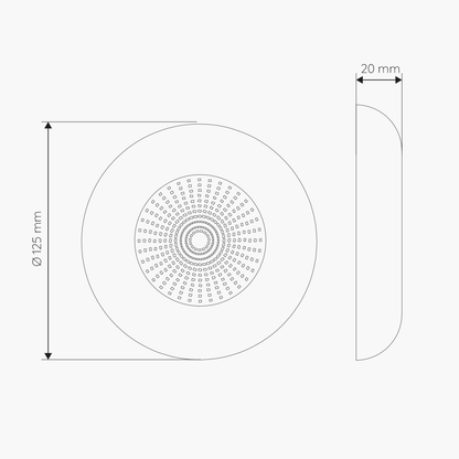 Luz de Piscina LED 8W RGB 12VDC IP68 Ø125mm 720lm Submersa Piscinas Spas Jacuzzis CE RoHS