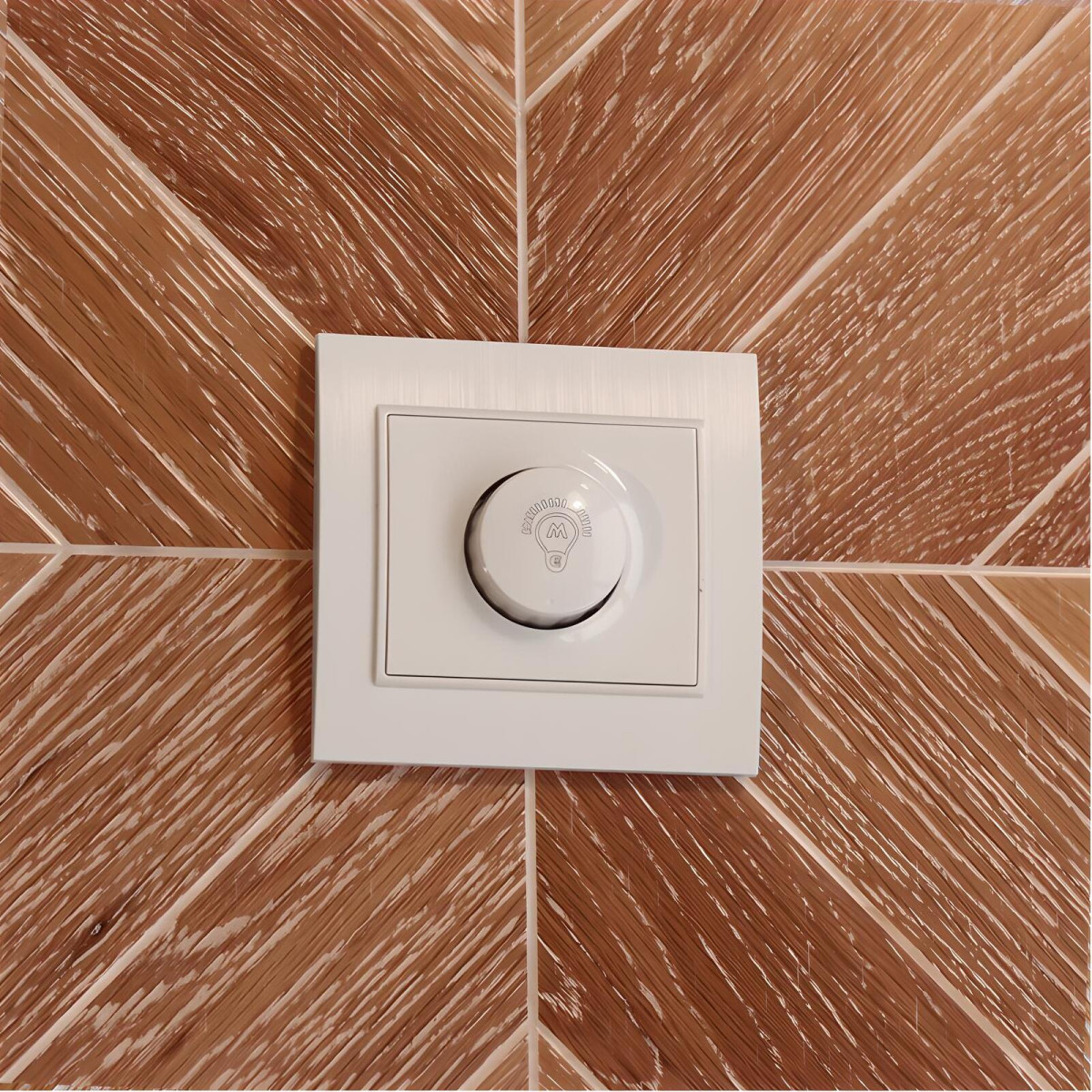 Regulador Dimmer Interruptor LED 500W Série PC com Moldura Espelho