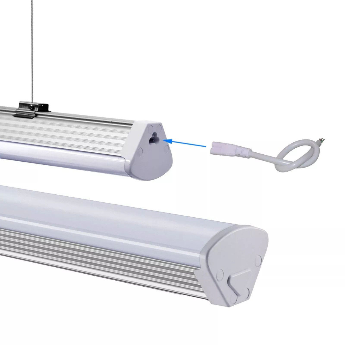 Armadura Barra LED Linear Acoplável 40W 120cm 4000lm 6000K IP42 Lumileds
