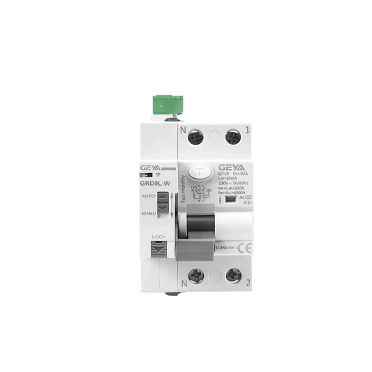Interruptor Diferencial Rearmável WiFi 2P 40A 30mA 6kA | App Tuya | Google Home & Alexa | CE RoHS