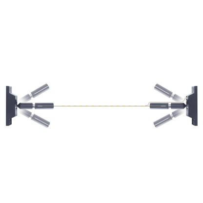 Kit de Montagem Suspenso para Perfil Fita LED com Condutores Integrados – Cabo 1m