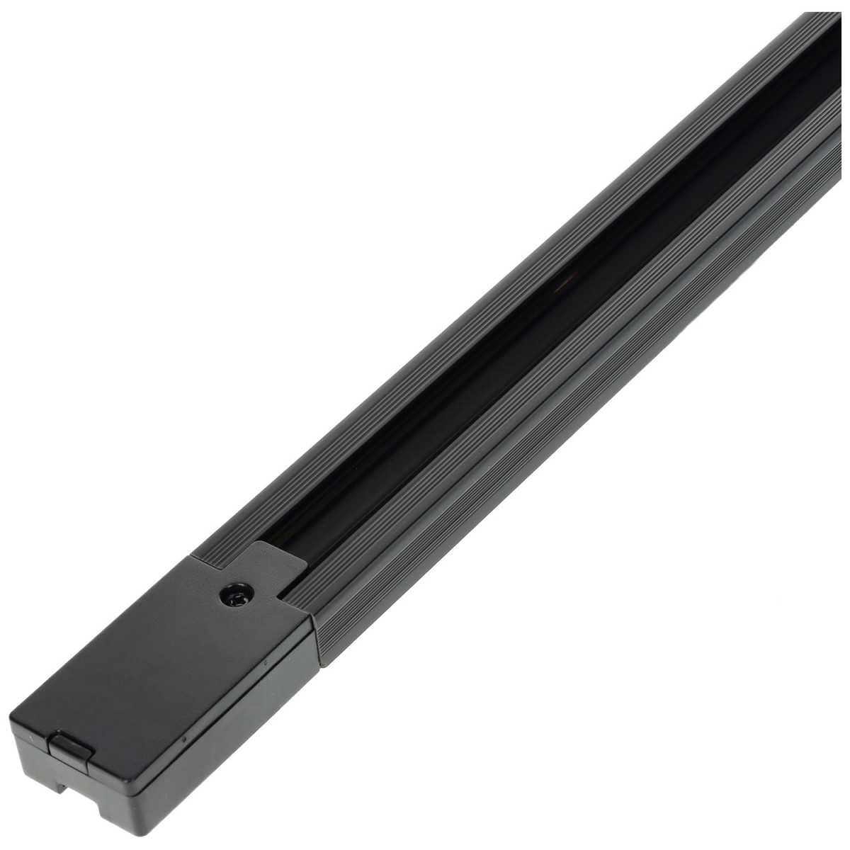 Calha Carril LED PVC Monofásico 1 ou 2 Metros Preto ou Branco IP20