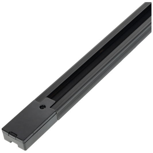 Calha Carril LED PVC Monofásico 1 ou 2 Metros Preto ou Branco IP20