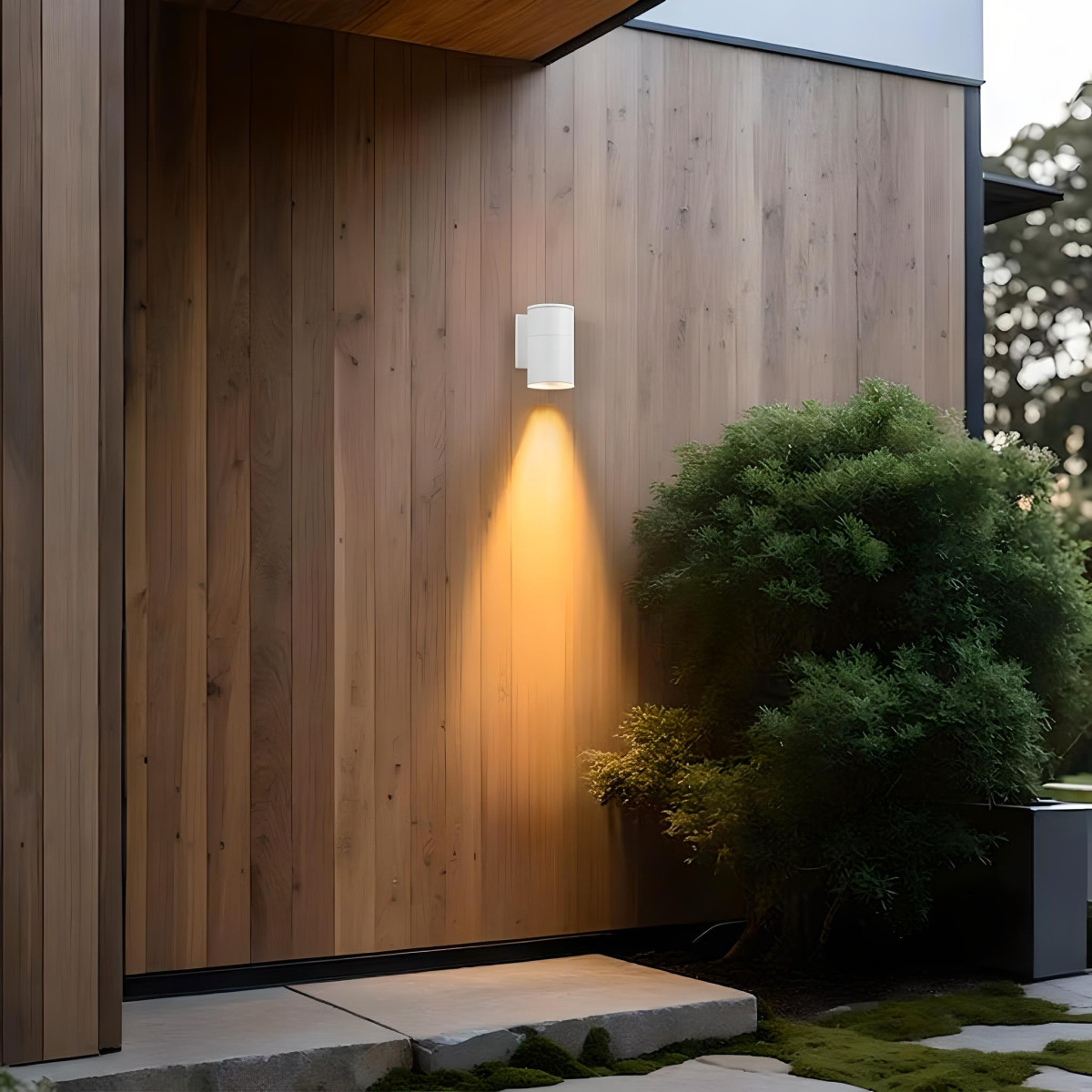 Aplique de Parede Moderno 1xGU10 IP54 Alumínio | Interior e Exterior | Branco